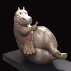 Hippo Odalisque by Bjorn Okholm Skaarup - Bronze